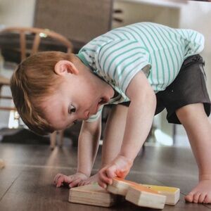 Colorful  Chunky Wooden Jigsaw Puzzle by Lovevery